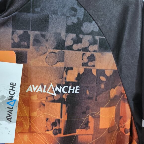 Avalanche Cycling Top Size XXL Black & Orange Breathable Reflective 1/2 Zip NWT - Picture 4 of 11